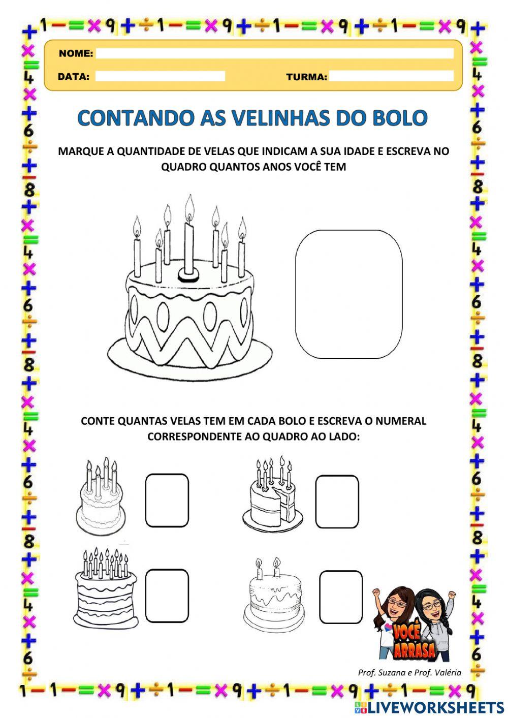 Contando as Velinhas do Bolo