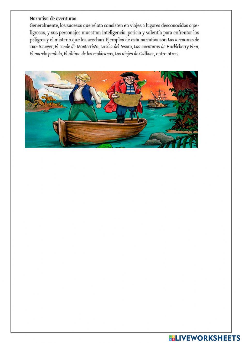 Leer un subgénero narrativo de tu preferencia