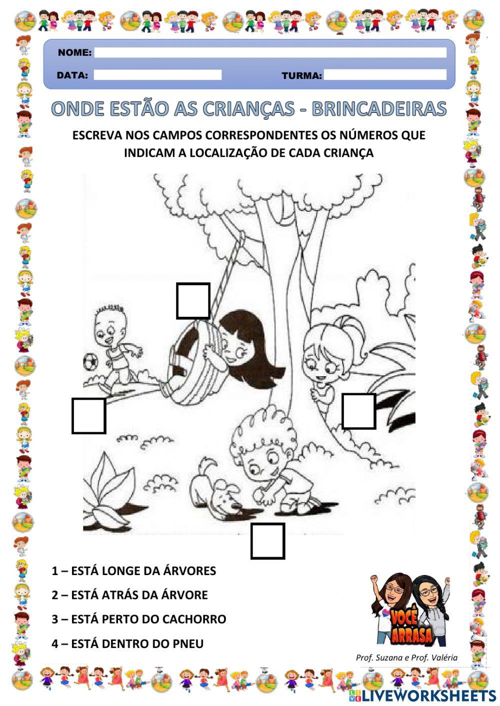 Onde Estão as Crianças - Brincadeiras