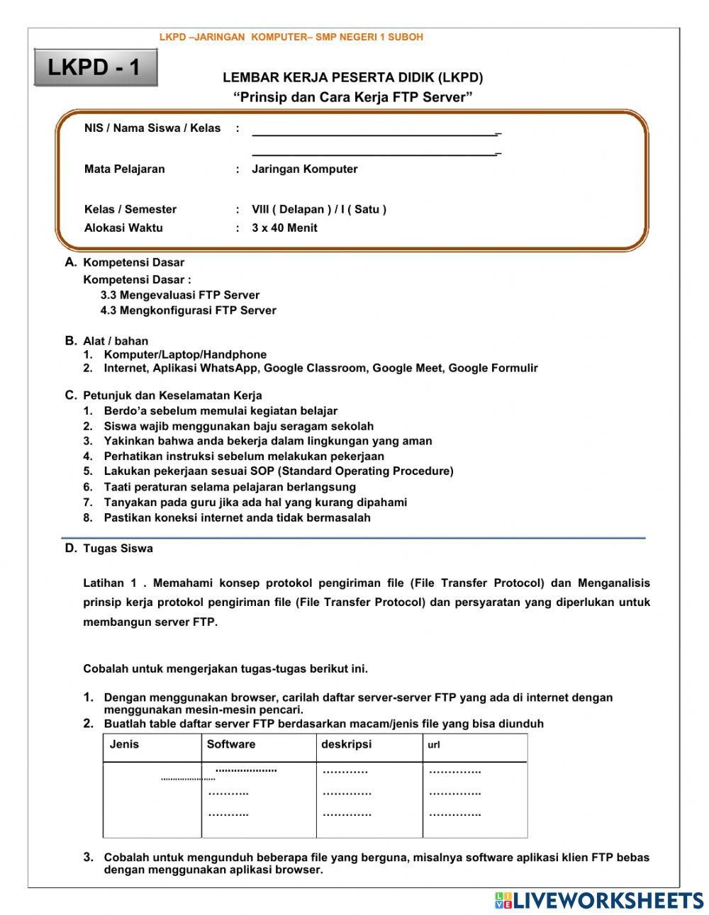 Lkpd jaringan komputer