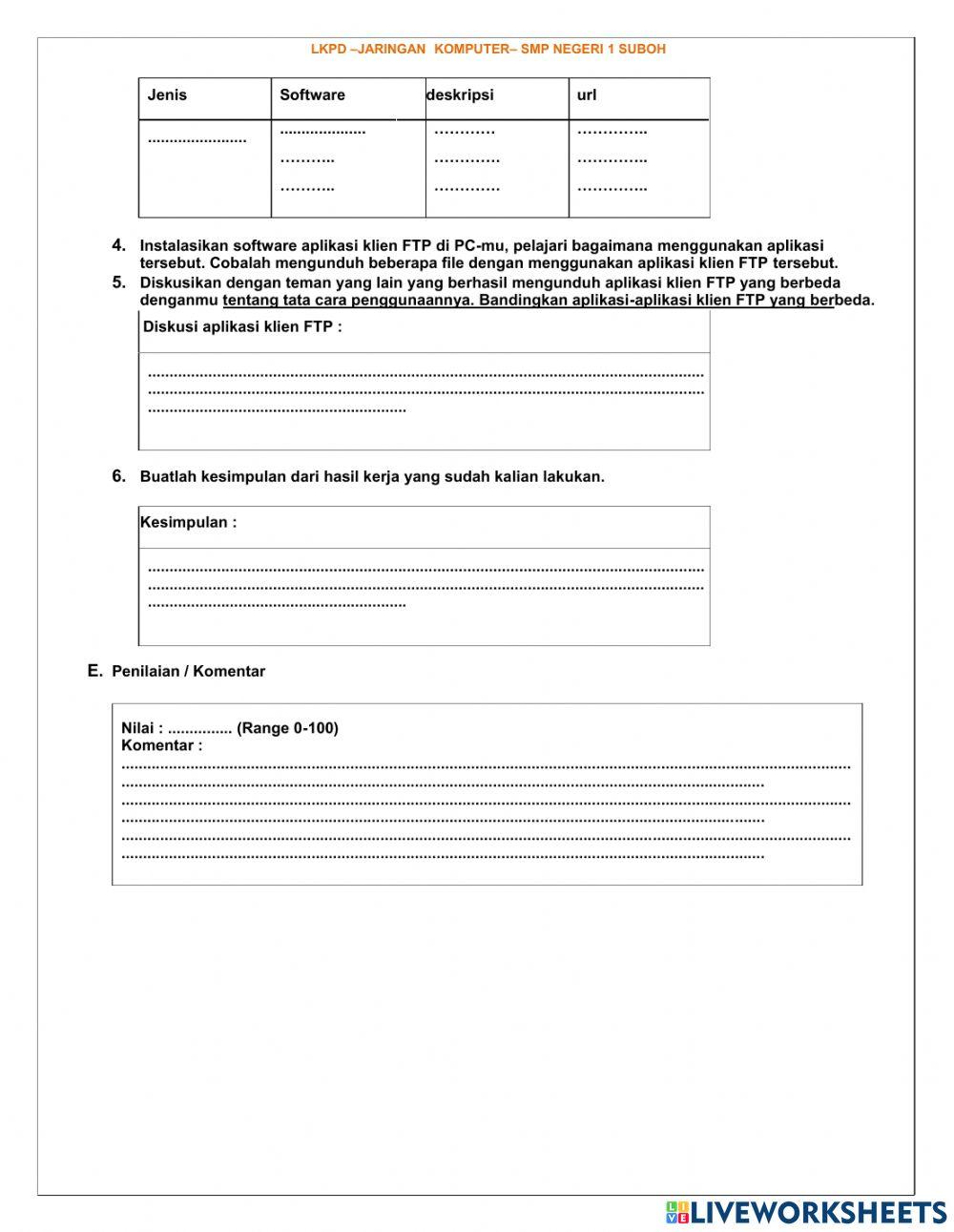 Lkpd jaringan komputer