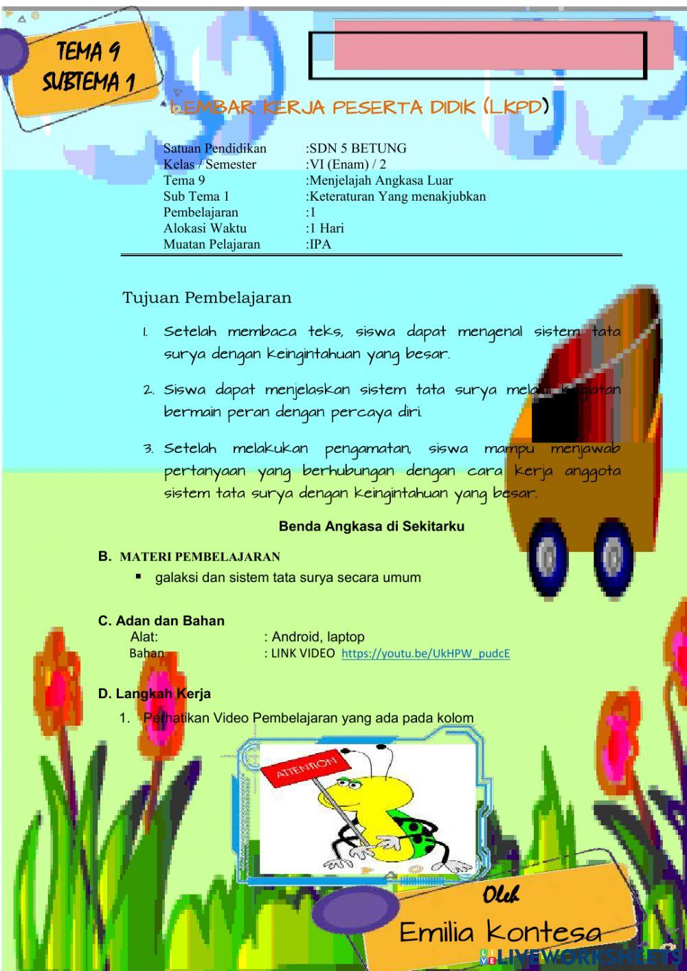 Lkpd ipa kelas 6 tema 9 subtema 1 pb 1