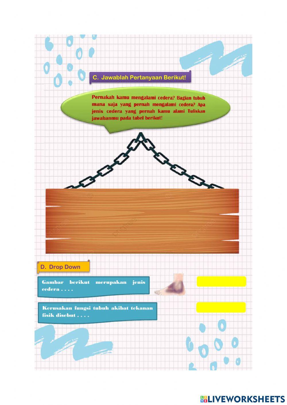 Latihan Soal Jenis dan Cara Menangani Cedera