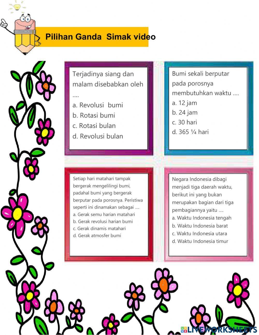 LKPD Kelas 6 Tema 8 Subtema 1 Pembelajaran 1