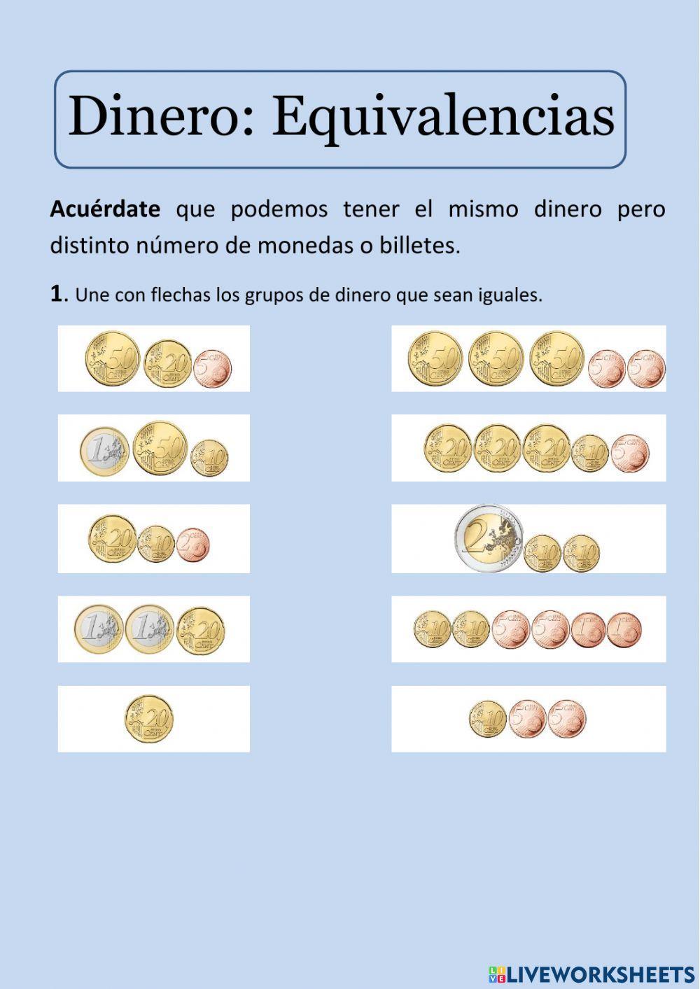 Dinero equivalencias
