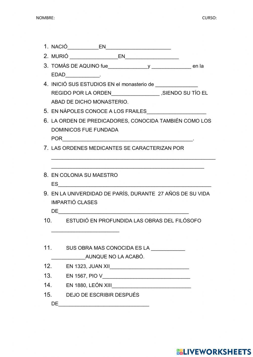 Santo tomás de aquino