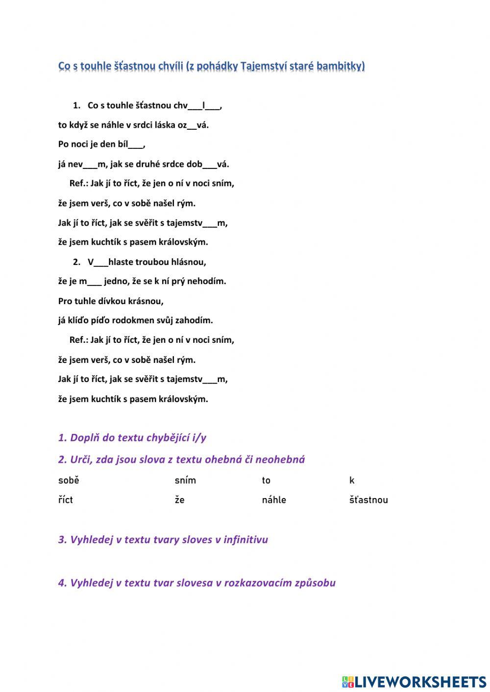 Ohebné slovní druhy