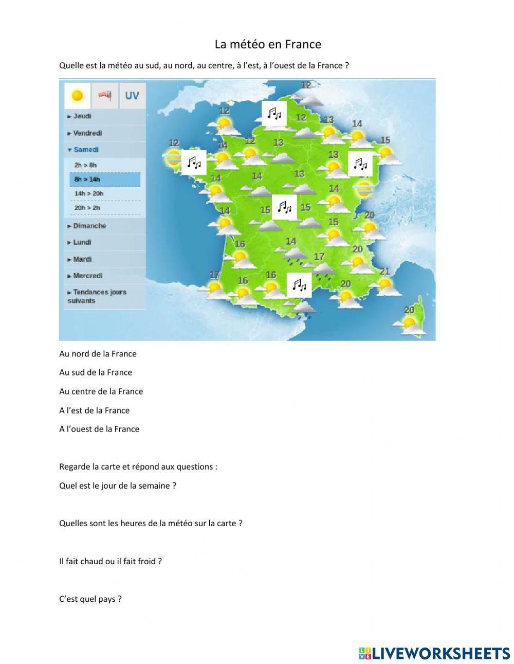 La météo en France