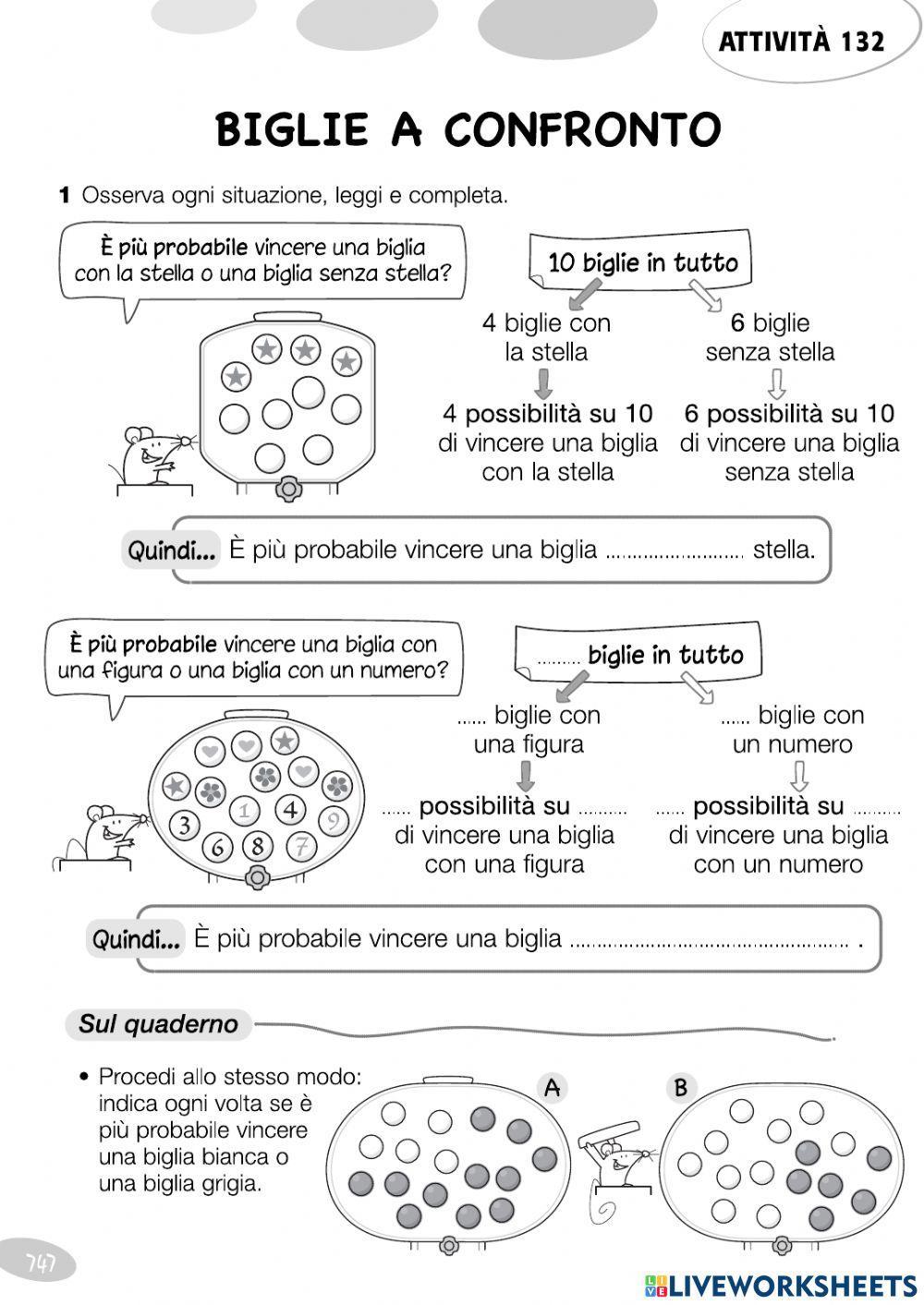 Le probabilità: certo, possibile, impossibile