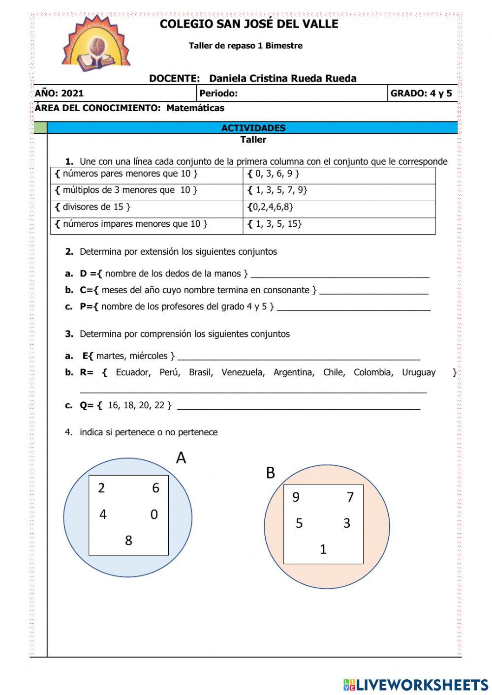 Taller afianzamiento