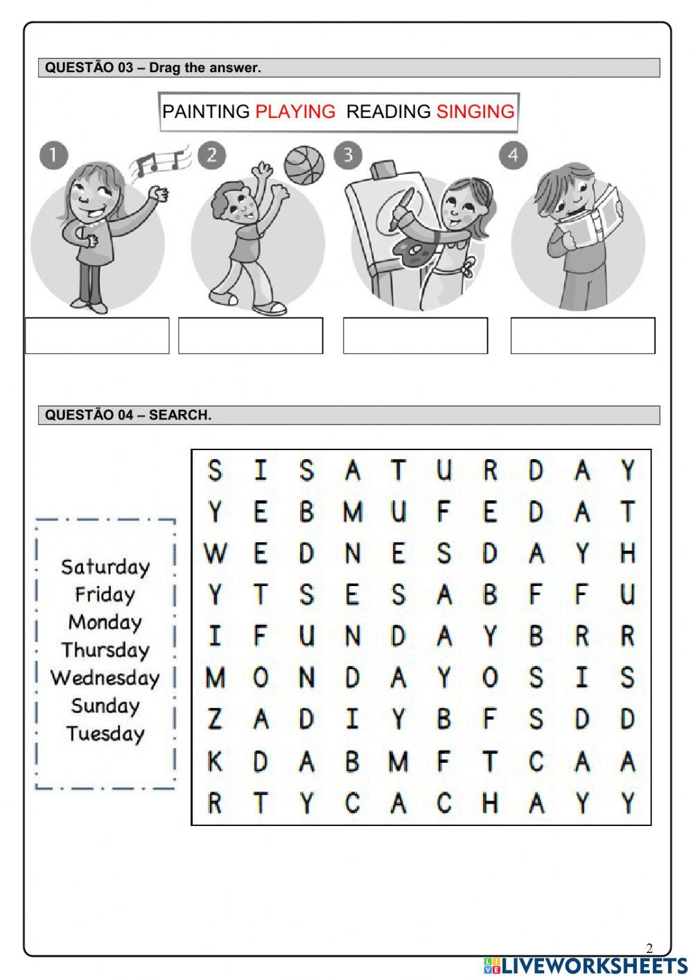 School places and activities