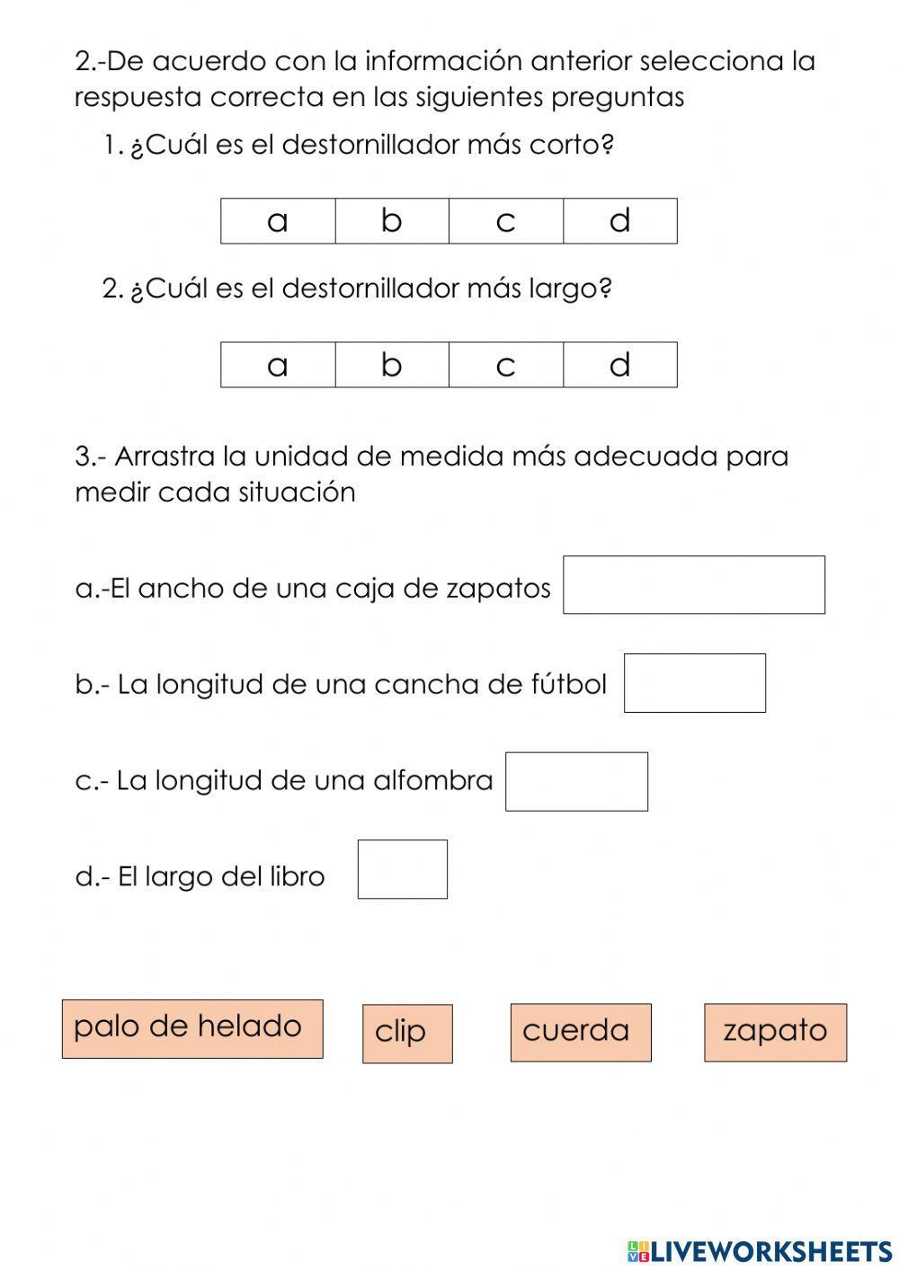 Medidas no convencionales de longitud y capacidad