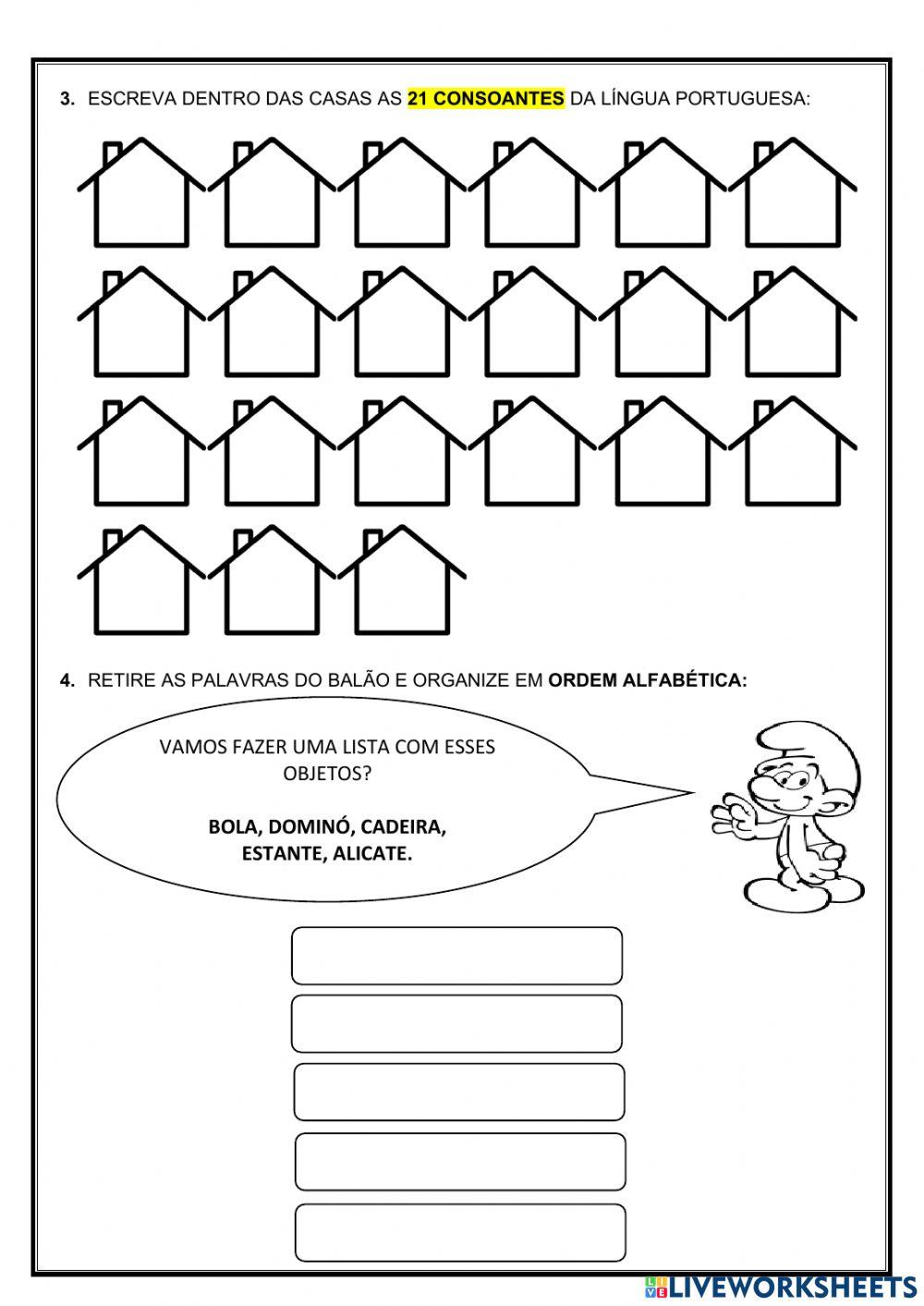 Atividade de português