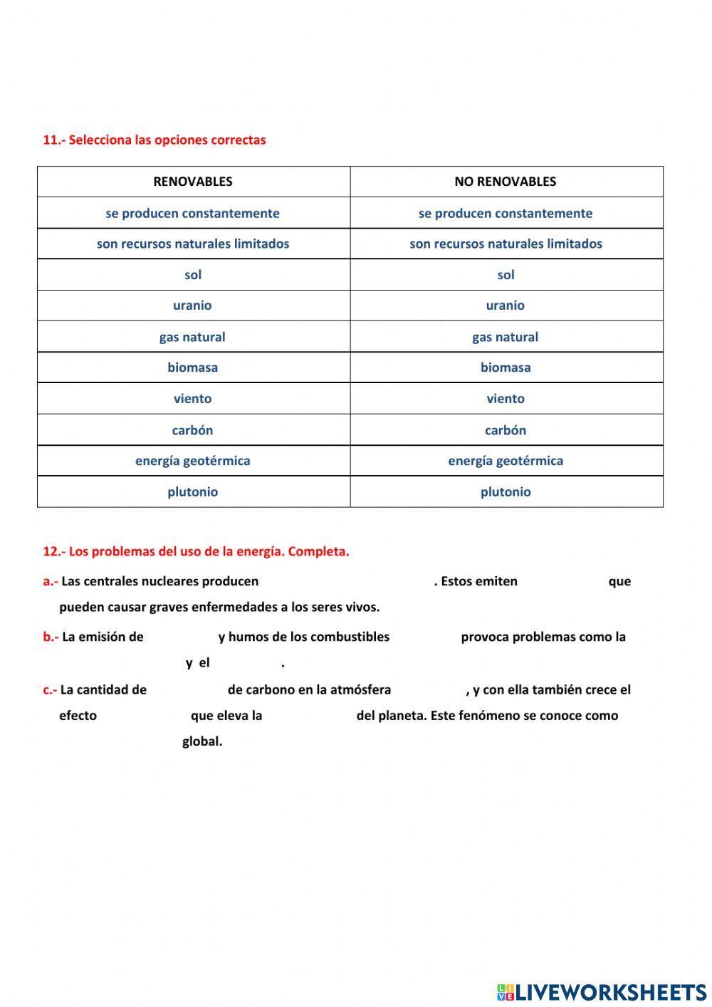 Laenergía y los cambios