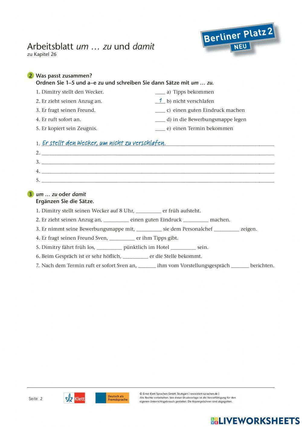 835726 Um zu, damit Nicol77 LiveWorksheets