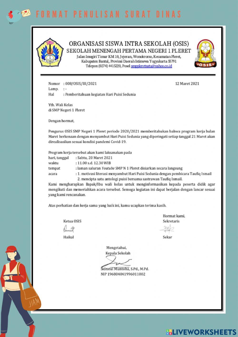 Ayo Mengenal Surat Pribadi dan Surat Dinas