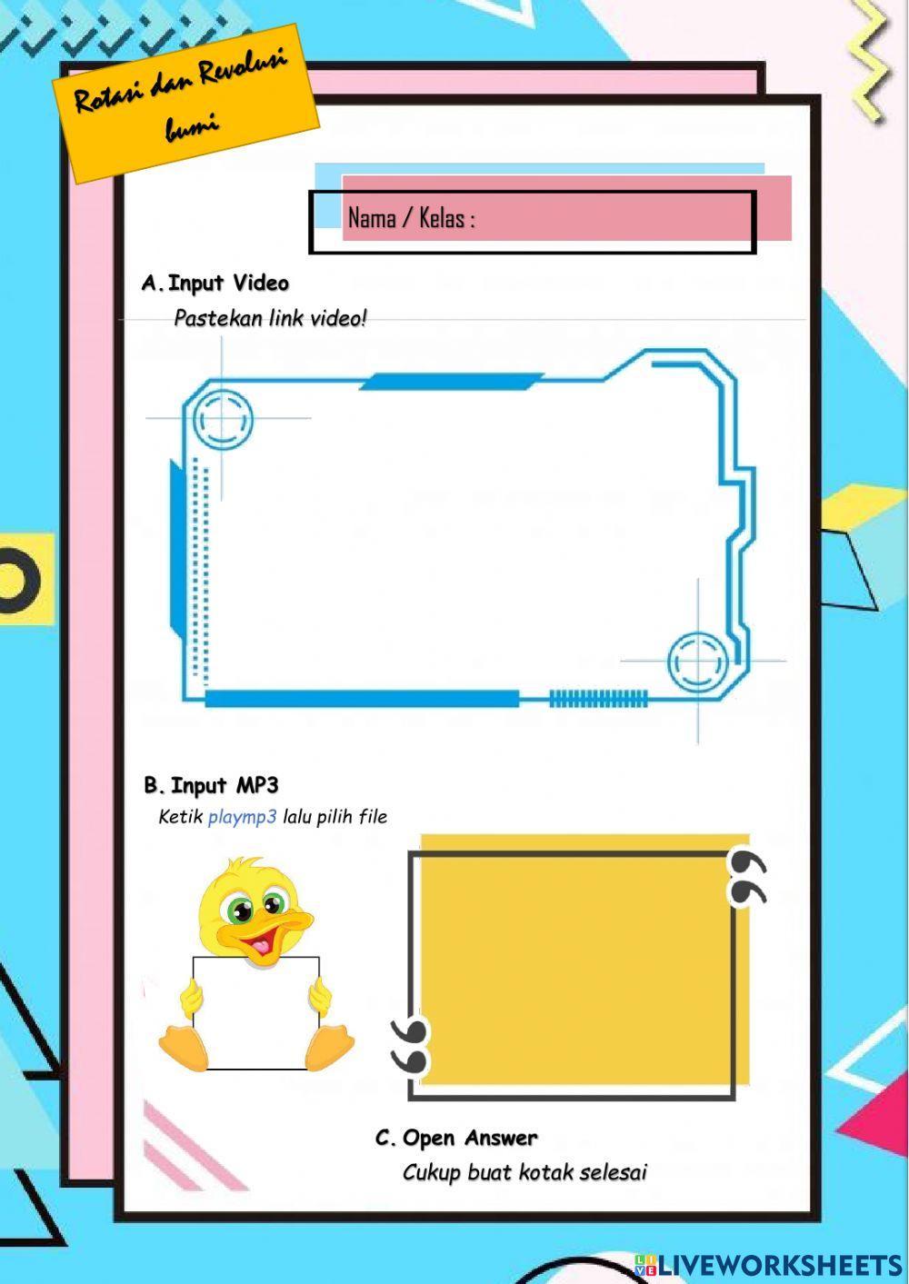 Rotasi dan Revolusi Bumi (Burhanudin Diponolo)