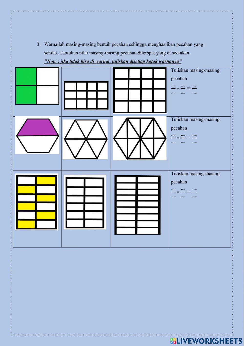 Lkpd pecahan senilai