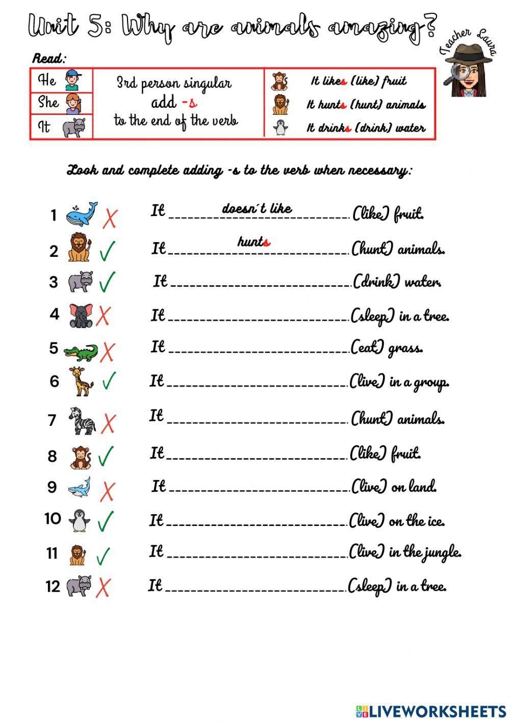 Unit 5: Why are animals amazing?
