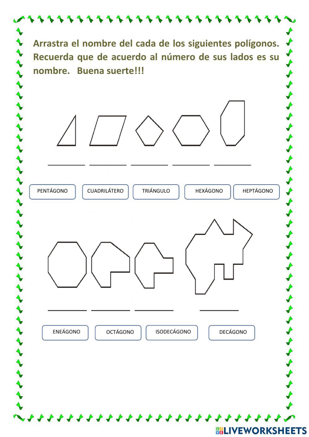 Nombres de polígonos
