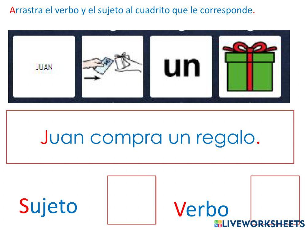 Identificar sujeto y verbo en una oración