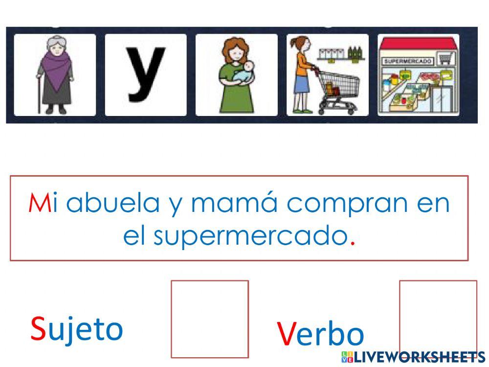 Identificar sujeto y verbo en una oración