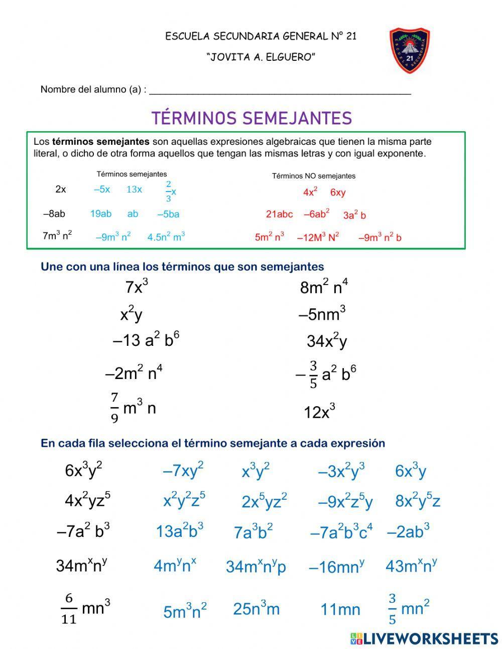 Términos semejantes
