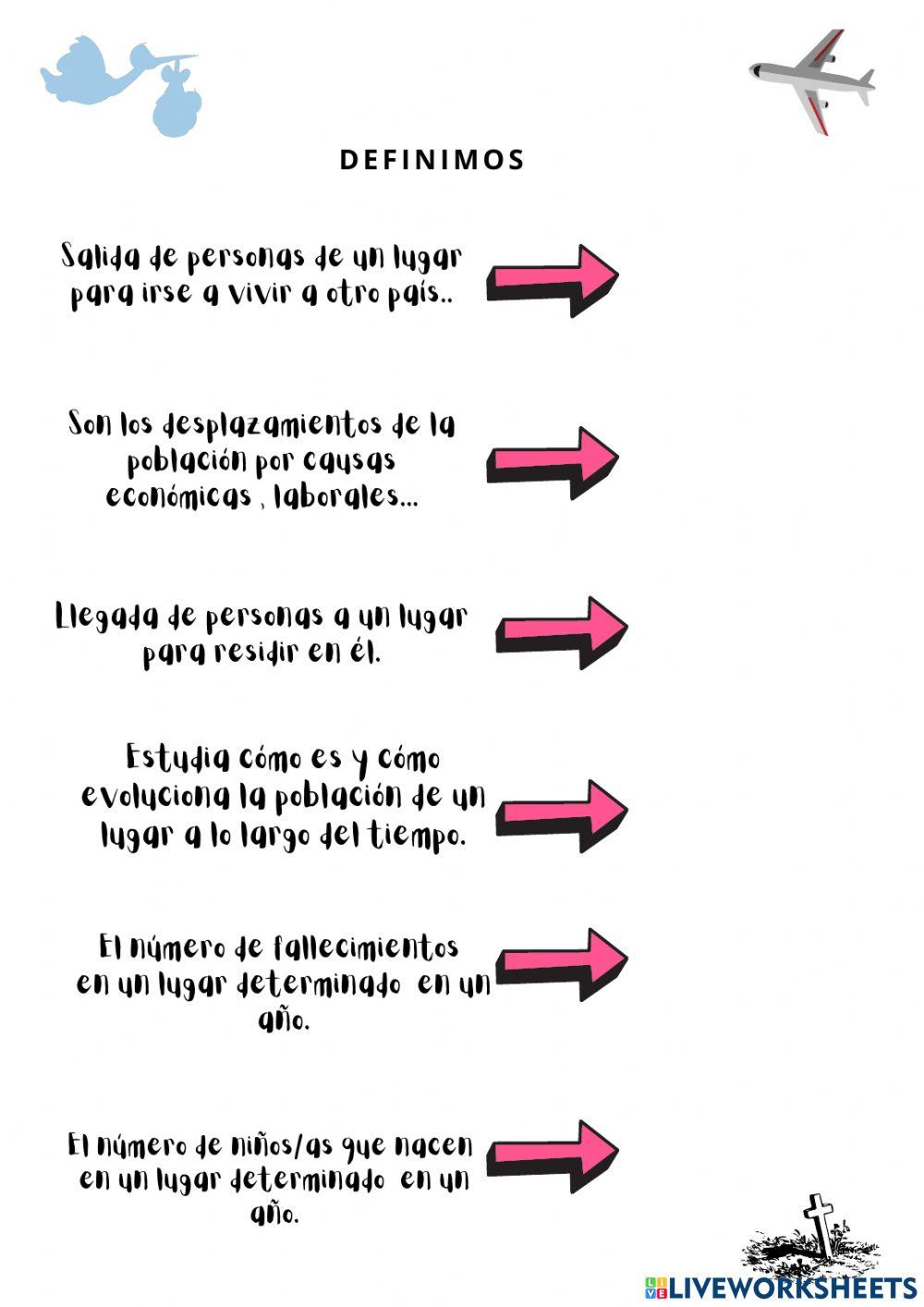 Definimos conceptos de la población