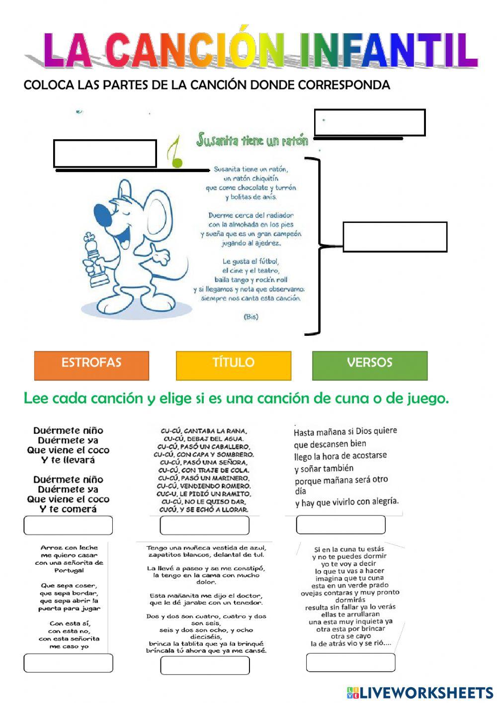La canción infantil La canción infantil