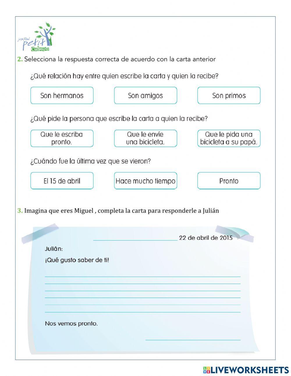 La carta personal
