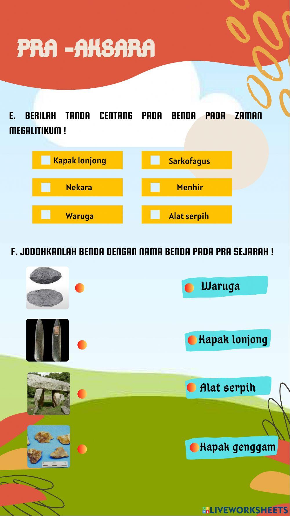 Lkpd masa pra aksara kelas 7