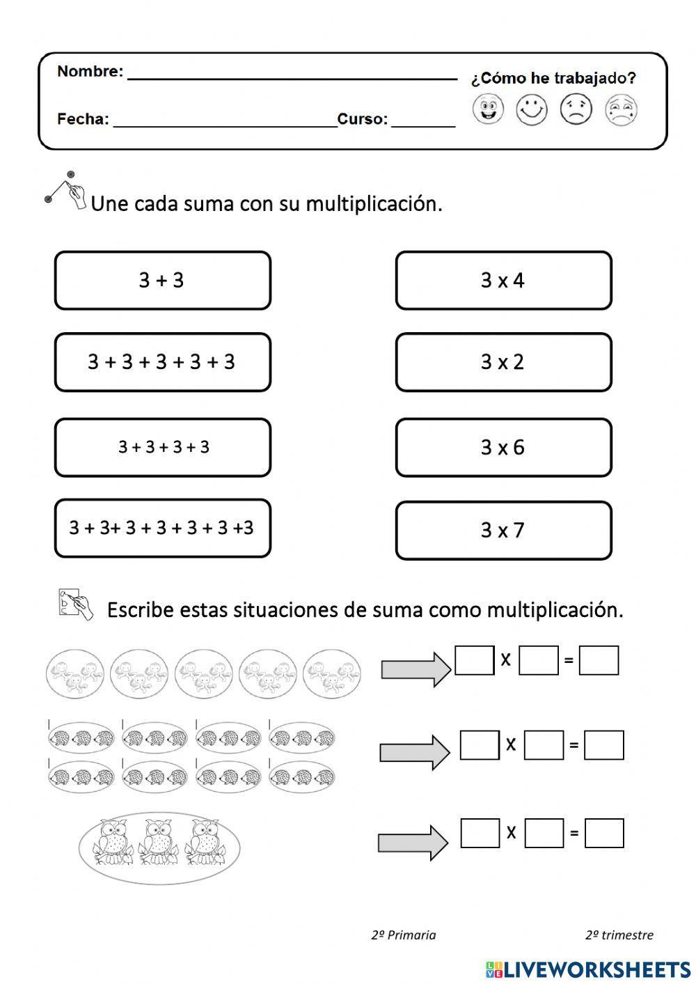 Iniciacion a la multiplicacion
