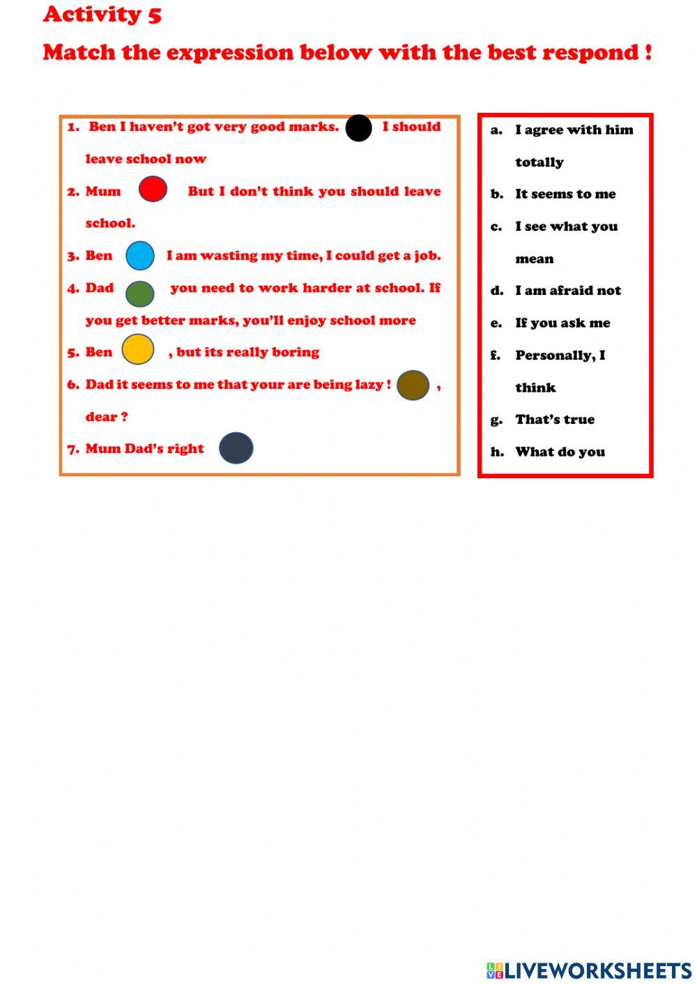 Asking and giving opinion