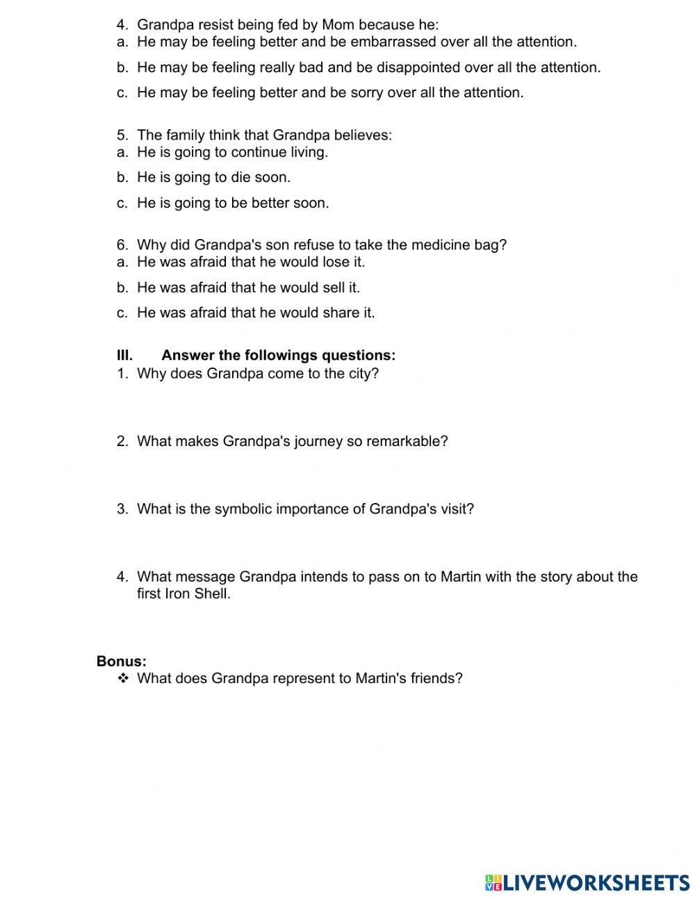 Literature Test III Bimester