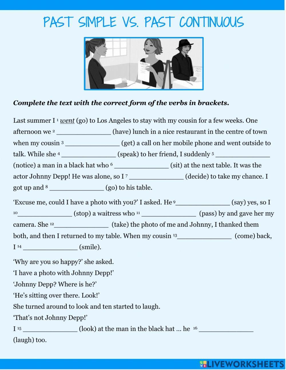 837030 Past Simple Vs Past Continuous AreliGutierrez 837030 Past Simple Vs Past Continuous AreliGutierrez