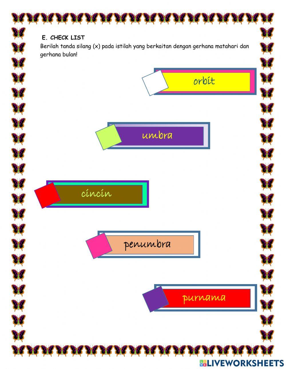 Gerhana Bulan dan Matahari