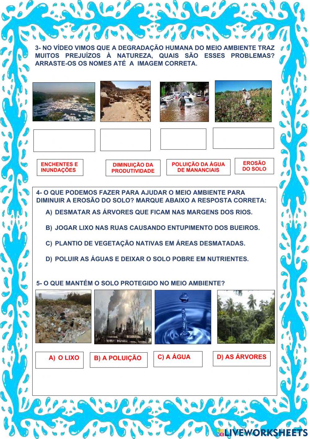 Atividade dia da água