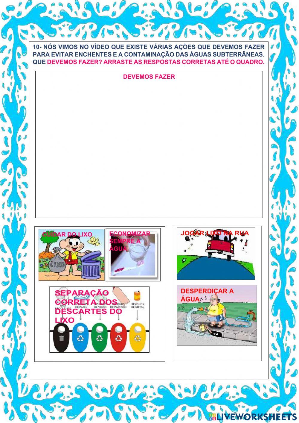 Atividade dia da água