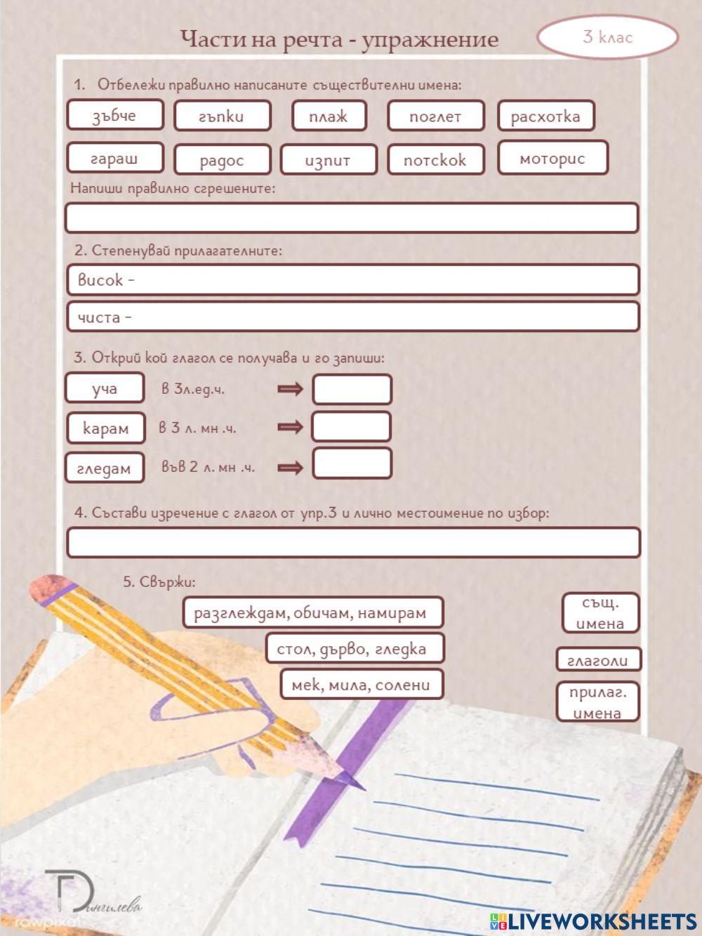 Части на речта