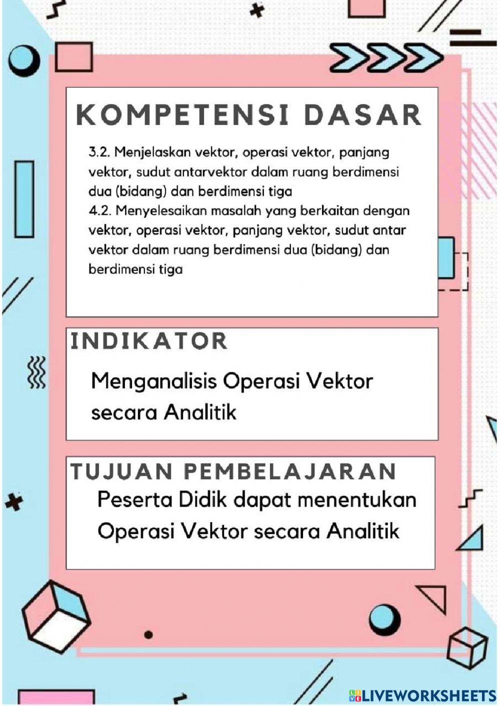 E-LKPD Operasi Vektor