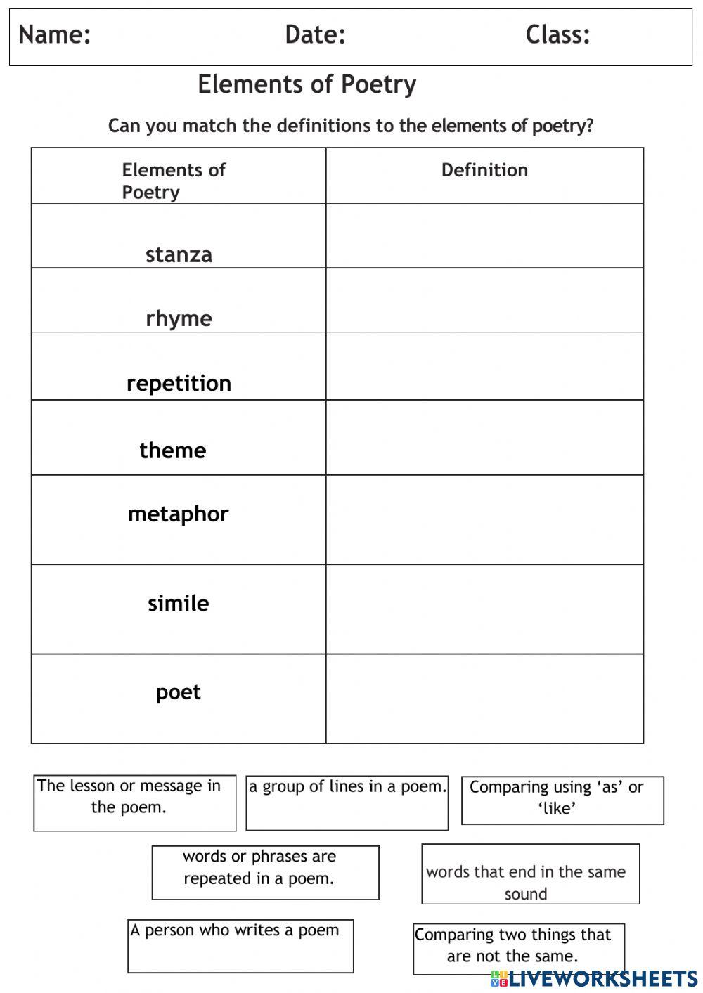 Elements of Poetry