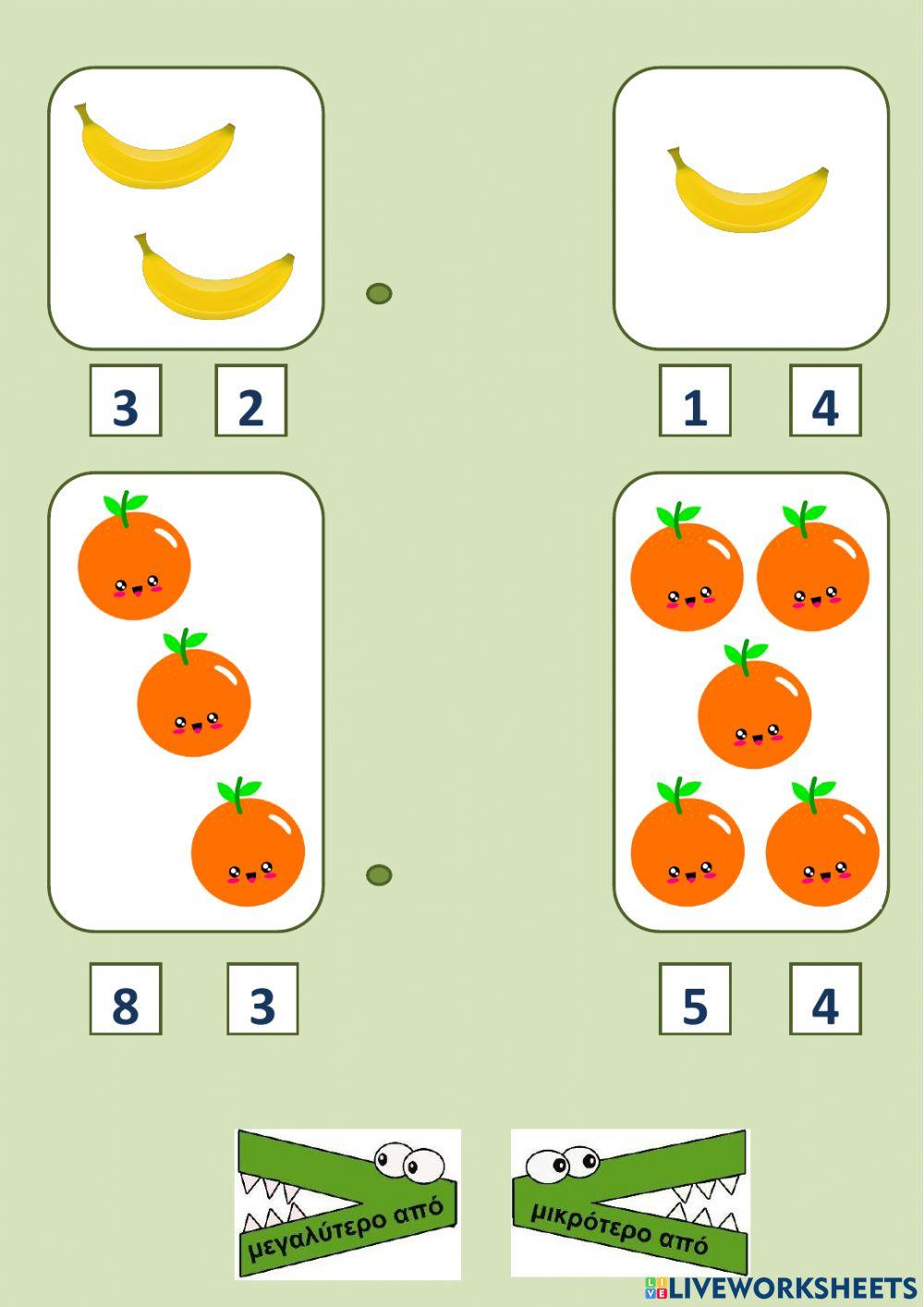 Mια πολύ πεινασμένη κάμπια-Μαθηματικά