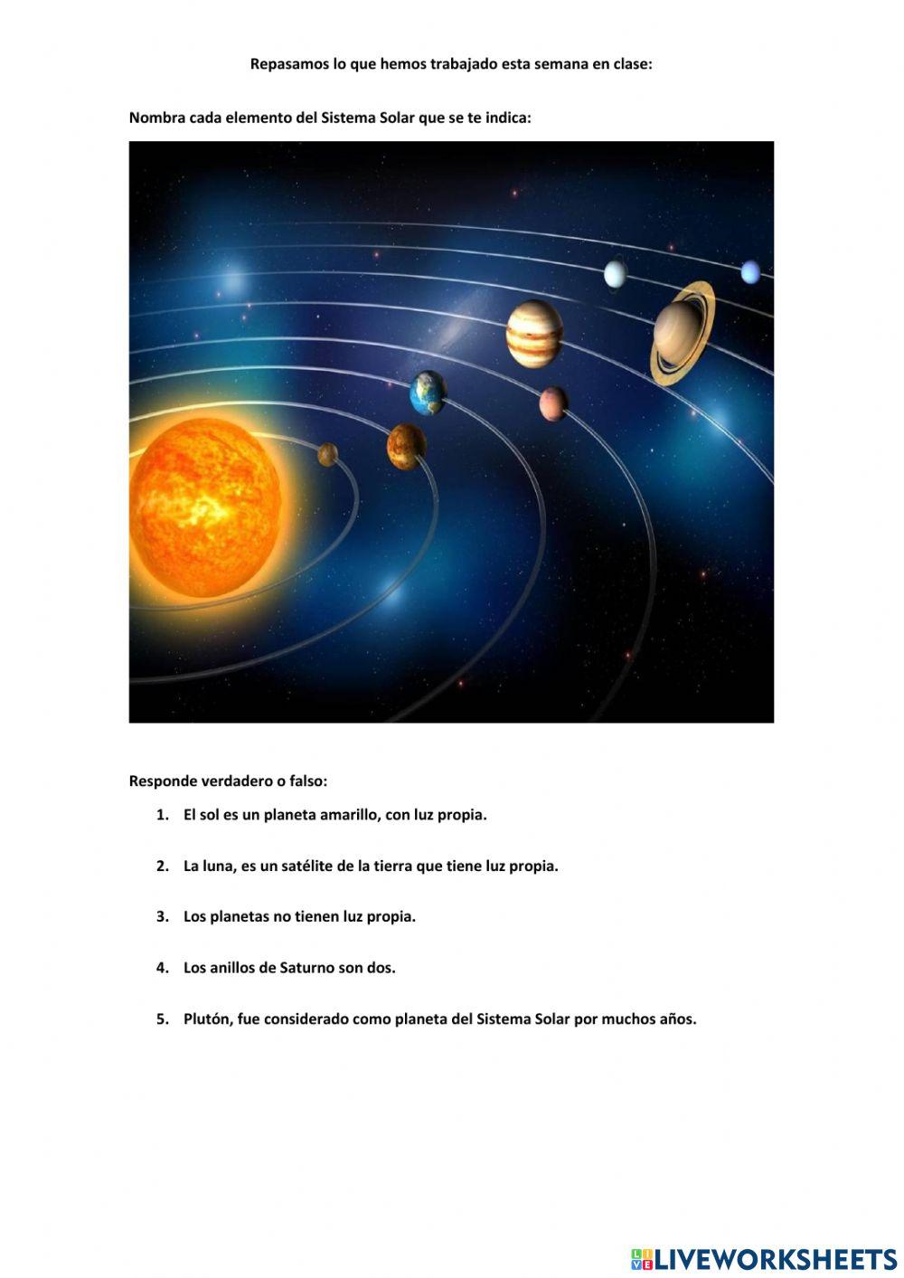 Repaso Sistema Solar 1