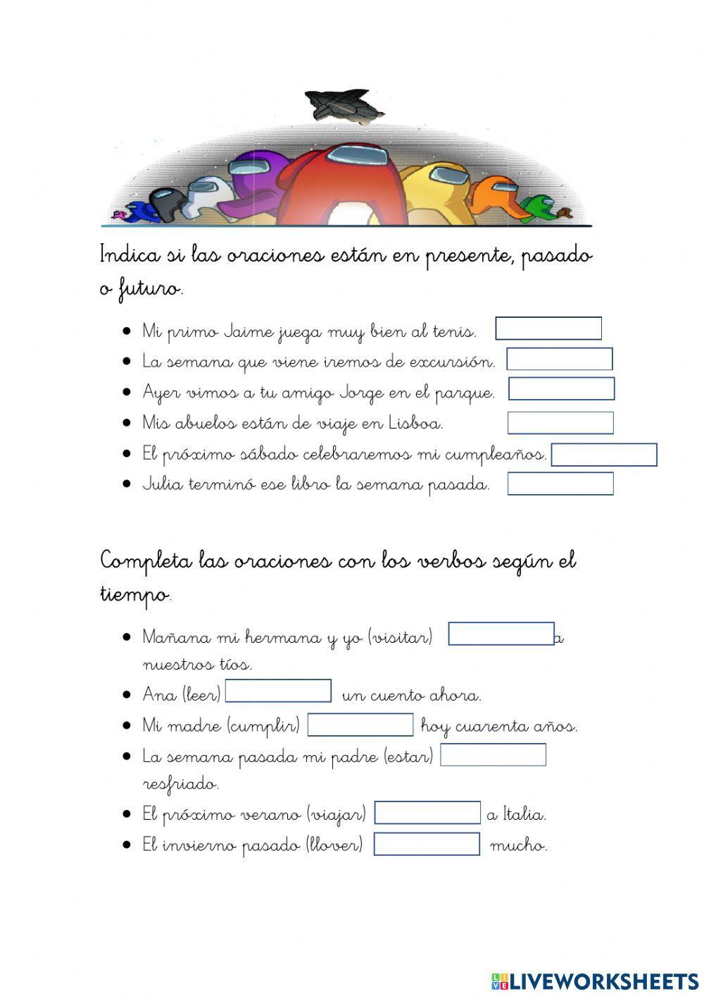 Presente pasado o futuro