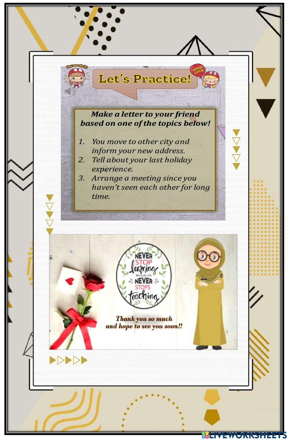 Latihan E-LKPD-personal letter