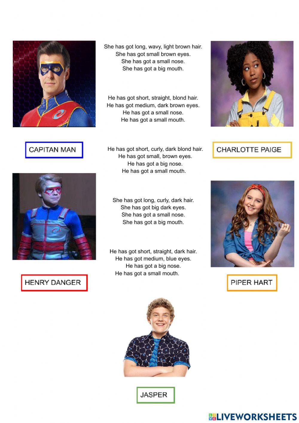 Face descriptions henry danger