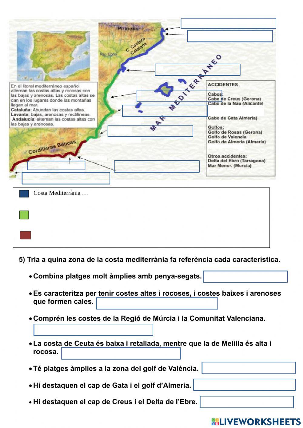 Les costes d'Espanya