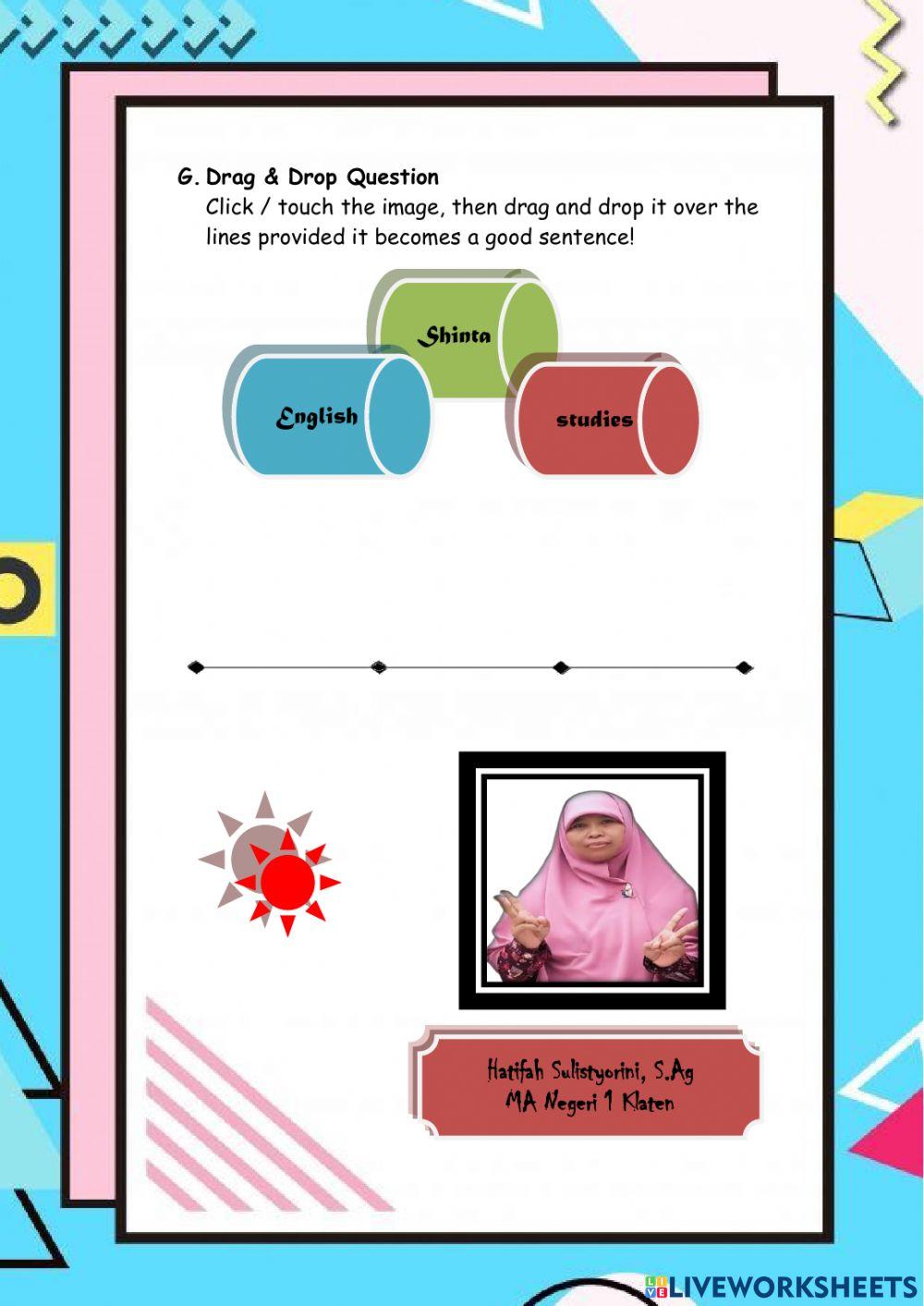 E-Student's Worksheet