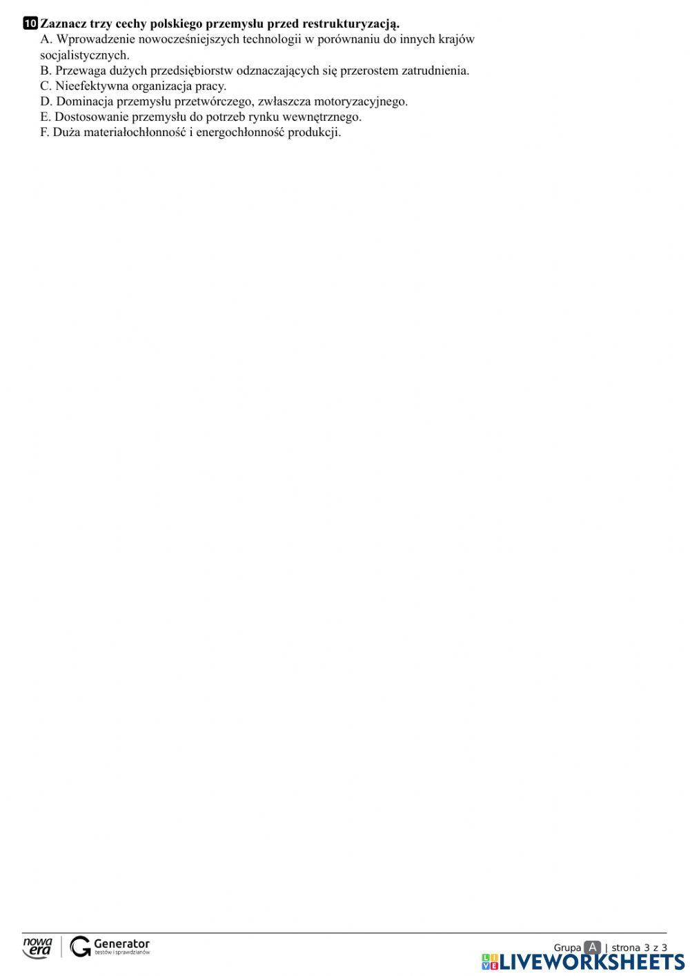 Zmiany w polskim przemyśle