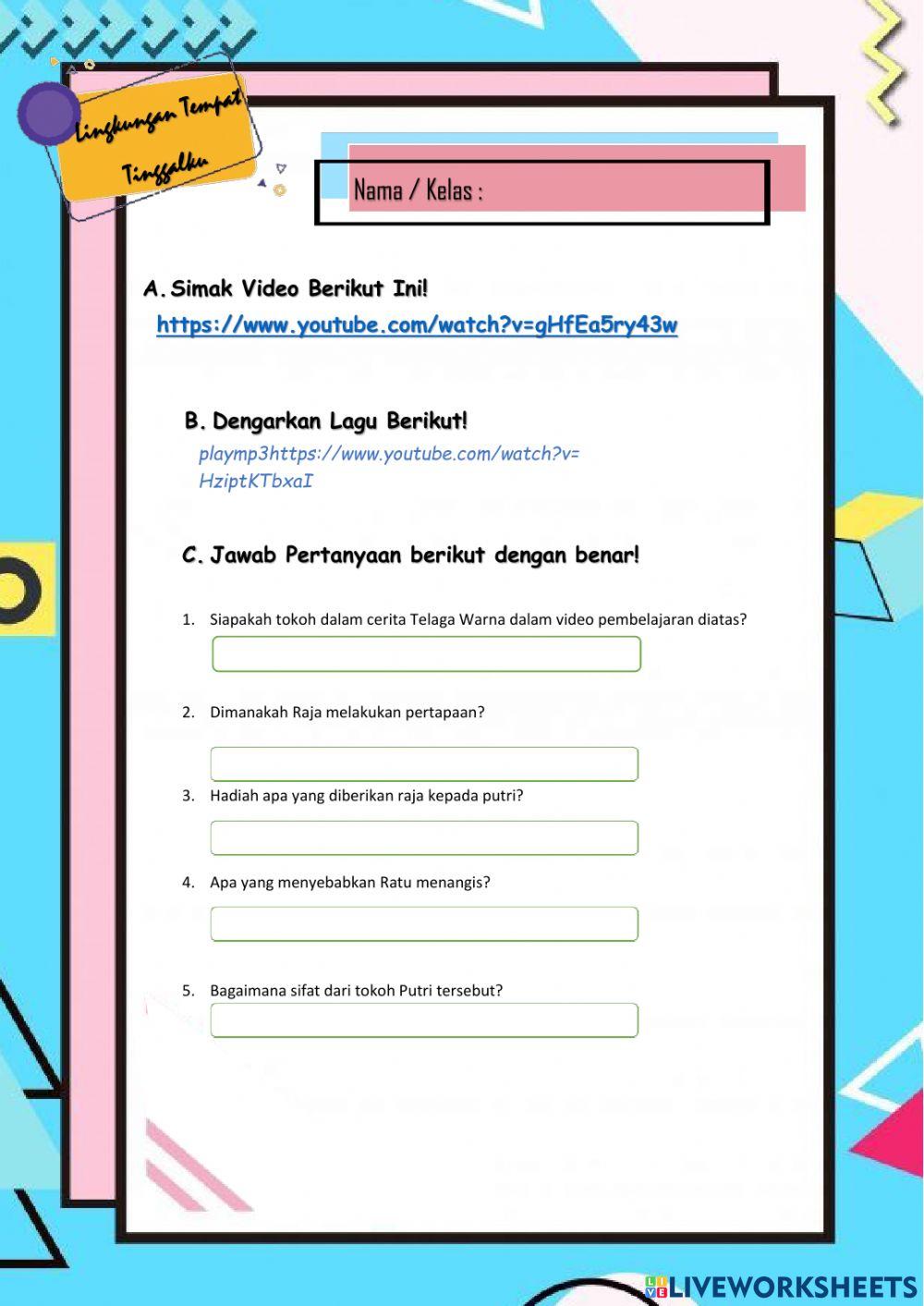 Tema 8 Subtema 1 Pembelajaran 1 Kelas 4SD